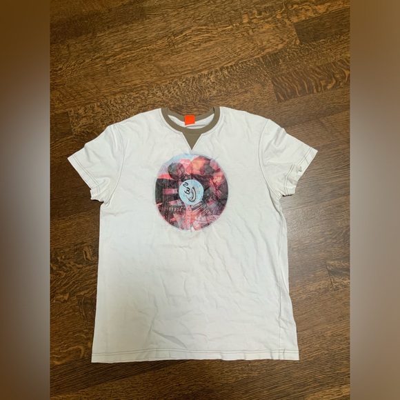 HUGO BOSS Graphic Cotton Soft T-Shirt White Men’s Size Large Made in Portugal - Picture 2 of 14